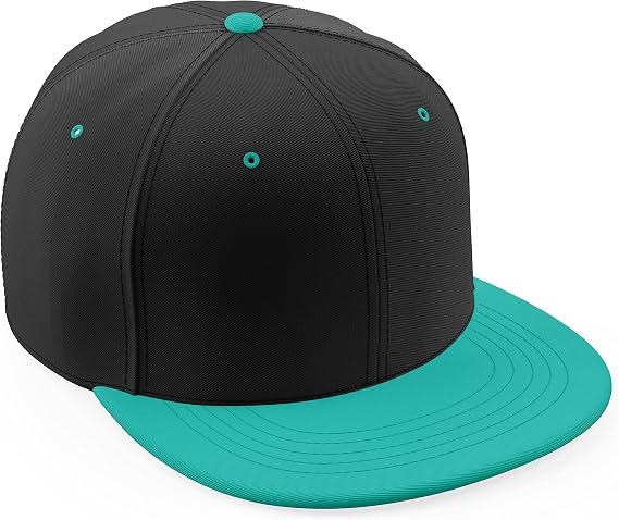 Daxton Classic Blank Snapback Flat Bill Visor Hat Cap One Size Adjustable Back