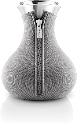 EVA SOLO | Tea-maker 1.0l | Drip-free Borosilicate Glass with Insulating Neoprene Cover | Danish Design, Functionality & Quality | Dark Grey
