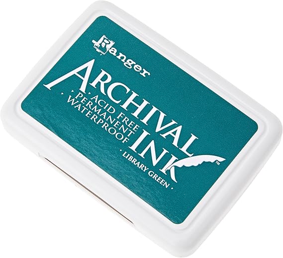 Ranger AIP-31475 Archival Inkpad, Library Green