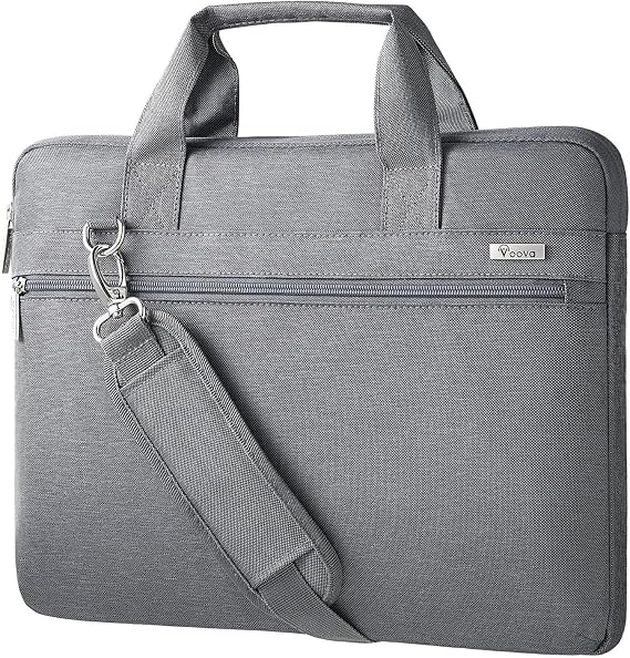 Voova 17.3-17 Inch Laptop Bag, Shoulder Bag, MacBook Case, Gray