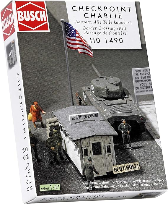 Busch 1490 Bordr Xng Checkpt Charlie HO Scale Scenery Kit